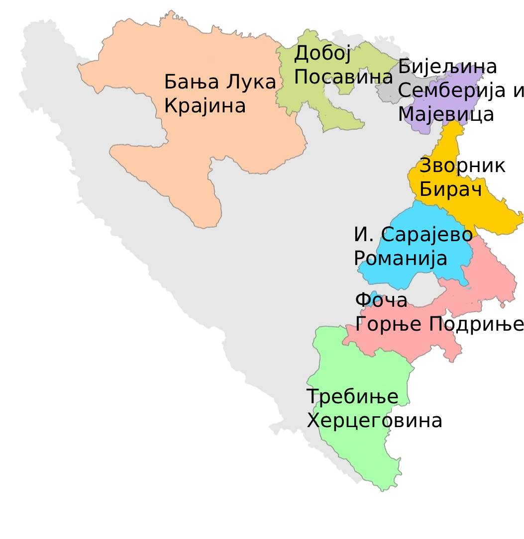 Interaktivna mapa regija